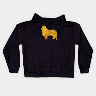 Border collie golden art Kids Hoodie